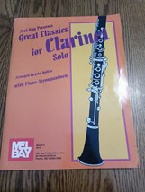Mel Bay Presents, &quot;Great Classics For Clarinet Solo&quot;, With Piano Accompaniment - £131.67 GBP