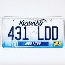  United States Kentucky Webster County Passenger License Plate 431 LDD - £14.12 GBP