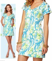 Nwt $138 Sz Xs Lilly Pulitzer Crystal Coast Haley French Terry Dress Casual - £55.37 GBP