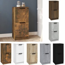 Modern Wooden Narrow Sideboard Storage Cabinet Unit With 2 Doors &amp; Shelf Wood - £33.65 GBP+