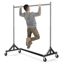 HOKEEPER Commercial Adjustable Rolling Clothing Garment Rack 400LBS Heavy Duty - £120.39 GBP