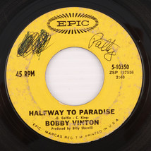 Bobby Vinton – Halfway To Paradise / Kristie - 1968 - 45 rpm 7&quot; Single 510350 - $4.42