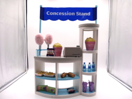 American Girl Doll Concession Stand with food and Cotton Candy Popcorn - $50.49