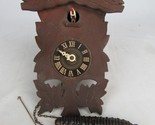 rare VINTAGE cuckoo clock GERMANY Black Forest wood NALDER ANSTALT! - $74.99