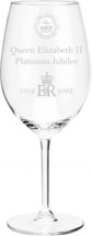 Chichi Gifts Engraved Queen Elizabeth Platinum Jubilee 70 Years Wine Gla... - £14.95 GBP+