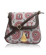 Women &amp; Girls sling ethnic  handbag with artwork   - £20.62 GBP