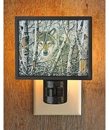 Wild Wings Woodland Realm Wolf Gallery Wall Night Light Lodge Decor US plug - £17.25 GBP