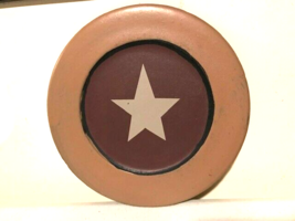 Star wood Plate in mustard finish - new image 2