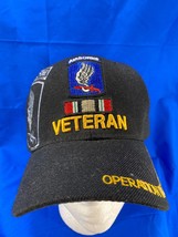 Airborne Veteran Operation Iraqi Freedom Ball Cap / Hat - Black - One Size - $7.69