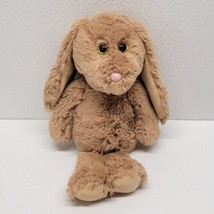 Ty Attic Treasures Adrienne Bunny Plush Brown Tan Rabbit Stuffed Animal 13&quot; - £32.07 GBP