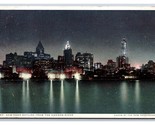 Skyline Night View CIty New York NY UNP Detroit Publishing DB Postcard H26 - $5.63