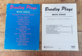 Bradley Plays Movie Songs Richard Piano Level 3-4 Book Sheet Music 1985 Warner - £5.06 GBP