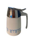 Vintage Hallcraft Mid Century Syrup Dispenser Atomic Blue Snowflake Milk... - $21.60
