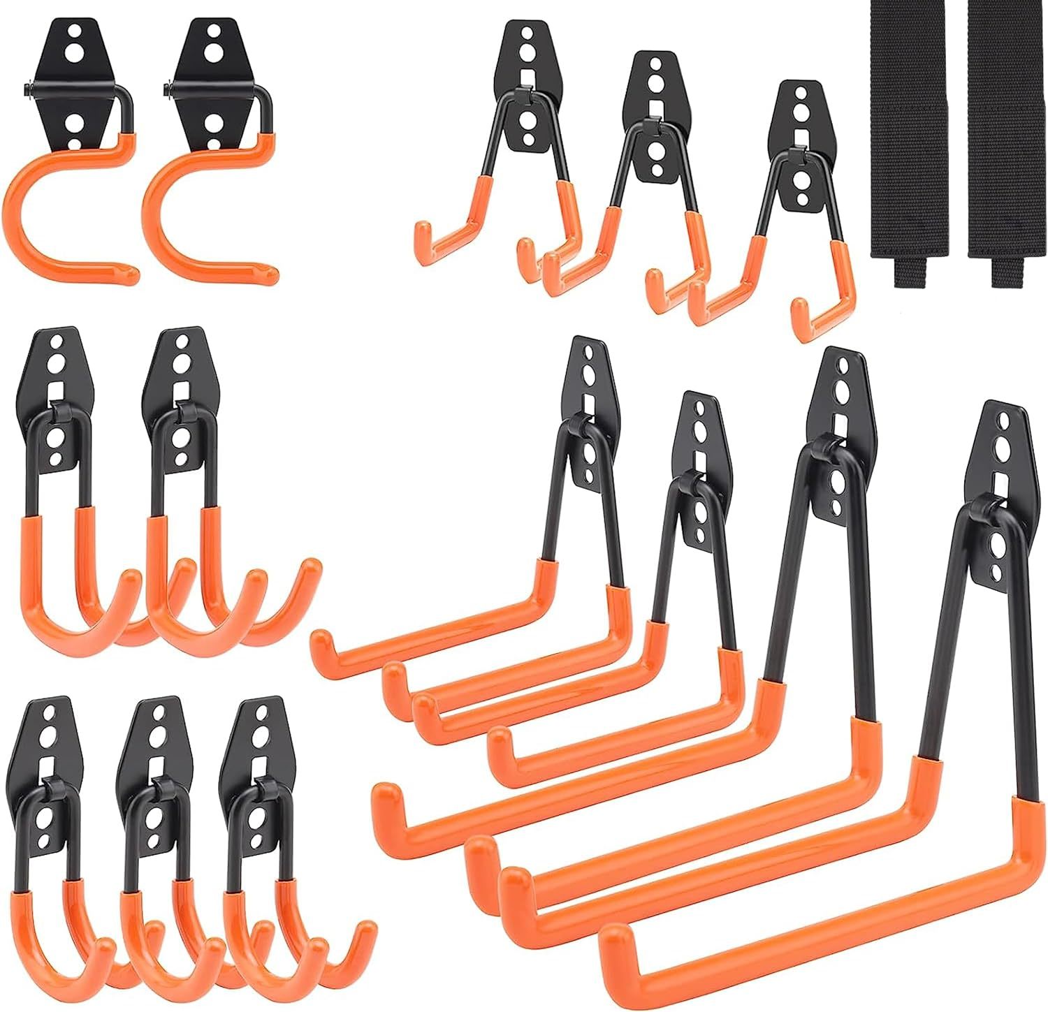 Upgraded 16 Packs Garage Hooks Utility Double Heavy Duty With Mop Broom,... - $33.99