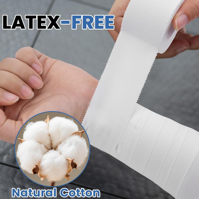 8 Pack Athletic Tape, White Sports Tape, Easy Tear Wrist Tape, Strong Adhesion T Item image 3