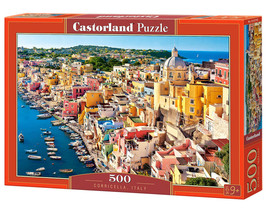 500 Piece Jigsaw Puzzle, Corricella, Italy, Seaside, Summer holiday place, Adult - £12.73 GBP