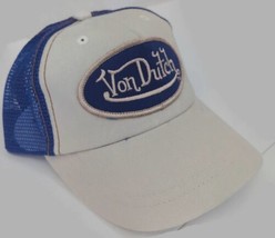 Von Dutch Kids Gray &amp; Blue Adjustable Trucker Hat One Size - New Without Tags - £15.52 GBP