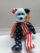 Ty B EAN Ie Baby Spangle The Bear  Retired Blue Face, Great Shape - £8.17 GBP