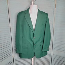 Civic Pride Vintage 2 Button Blazer Suit Jacket ~ Sz 44R ~ Green ~ Lined - $68.40