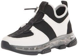 DKNY Women&#39;s Everyday Comfortable TACE-Slip On Sneak Sneaker, BK/BRT WHT, 5 - $108.90