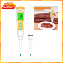 Food PH Meter With Extra PH Replaceable Probe,Digital PH Tester For Sour... - $64.76