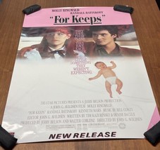 FOR KEEPS  40 X 27 MOVIE POSTER, 1988 MOLLY RINGWALD, R BATINKOFF VHS Re... - $19.80