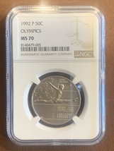 1992 P- Olympics Commemorative- NGC- MS 70 - $85.00