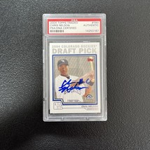 2004 Topps Traded &amp; Rookies Base Chris Nelson T83 Psa Slab Auto Only - £15.75 GBP