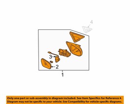 OEM 05 Honda Civic Door Side Rear View-Mirror Assy Right 76200S5BA01ZF B... - $3,657.41 MXN