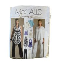 McCalls Sewing PatternM5048 Evening Elegance Poncho Top Pants Size 14-20 - $7.67