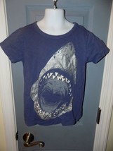 Crewcuts Shark Blue Short Sleeve Size 4/5 Boy&#39;s EUC - £13.84 GBP