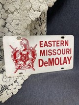 VINTAGE Eastern Missouri DeMolay License Plate Sign NICE!!! - £22.59 GBP
