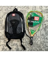 Wilson Triad 150 T150 Racquetball Racquet &amp; Backpack XS UNUSED but READ! - £77.86 GBP