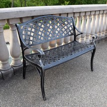 Oakland Living Outdoor Aluminum Modern Patio Bench Loveseat - $168.94