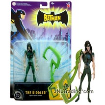 Year 2005 DC Comics The Batman Animated 5.5 Inch Figure THE RIDDLER with Weapon - £35.54 GBP