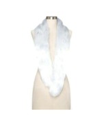 Womens Faux Fur Scarf Collar Stole Mossimo Elegant Light Blue Winter Fall  - £4.38 GBP