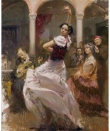 Pino &quot;Seville in My Heart&quot; Spanish Music Dance HS/# Giclee Pcoa ed 500 1... - $267.30