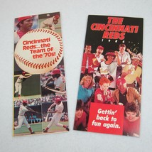 Vintage 1978 &amp; 1984 Cincinnati Reds Schedule &amp; Ticket Information Brochures - £11.79 GBP