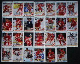 1990-91 Upper Deck UD Calgary Flames Team Set of 27 Hockey Cards - £1.56 GBP