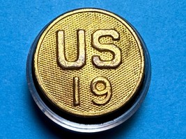CIRCA 1910-1937, U.S. 19th REGIMENT, COLLAR DISK, TYPE I, ENLISTED, U.S.... - €12,96 EUR
