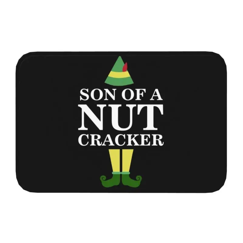 Son Of A Nutcracker Funny Christmas Quote Front Door Mats Indoor Gift Decoration - $15.99