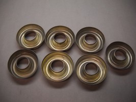 Set Of 6 Mini Bunt Baking Pans Vintage Aluminum Large Center Hole Cut Out - £32.86 GBP
