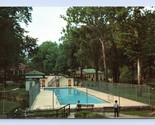Outdoor Swimming Pool Berkeley Springs West Virginia WV Chrome Postcard H17 - $2.92