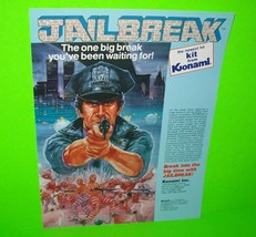 Jailbreak Arcade FLYER Original 1985 Video Game Vintage Retro Promo Art - £15.49 GBP
