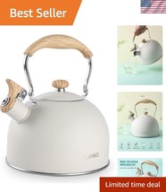 Stainless Steel 2.5L Whistling Kettle with Soft Handle - Perfect for Tea... - $37.50