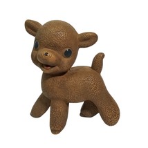 Little Lamb Rempel Toys Latex Rubber Vintage Brown Rubber Baby Nursery Decor - £15.69 GBP