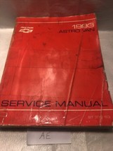 Chevy Astro Van 1993 Repair Service Shop Manual 93 Chevrolet Original OE... - $11.88