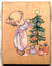 Precious Moments Christmas Rubber Stamp Stampendous God Sent His Best UR... - $12.95