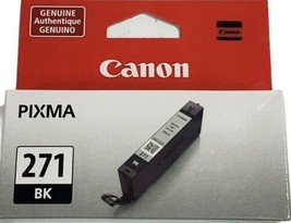 Genuine Canon Pixma 271 - Black Ink Cartridge New Sealed  - $12.86