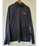 Mountain Hardware Mens XL Black Pullover Sweater Top 1/4 Zip Fleece Nice - $29.88 CAD
